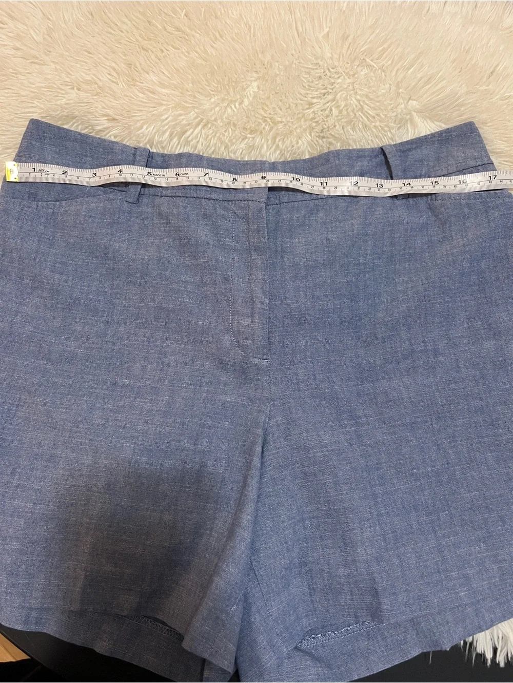 Talbots Light Blue Tailored Perfect Shorts -Size 12